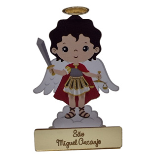 Imagem Infantil totem Católicos Anjo São Miguel Arcanjo 12cm em Oferta na Shopee