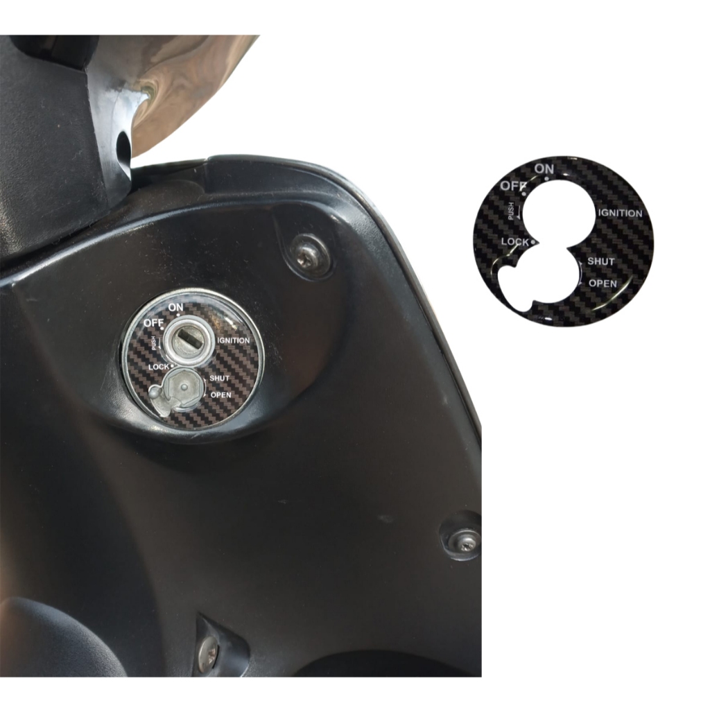 Adesivo Protetor Tuning Relevo 3d Car Ignição Moto Biz Ano 2005 a 2016