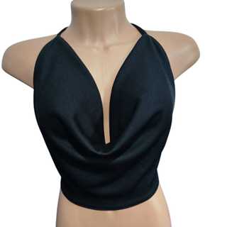 Blusa Feminina Gola Boba Retangular Decote Gringa Frente Única - Várias cores e Tamanhos em Oferta na Shopee
