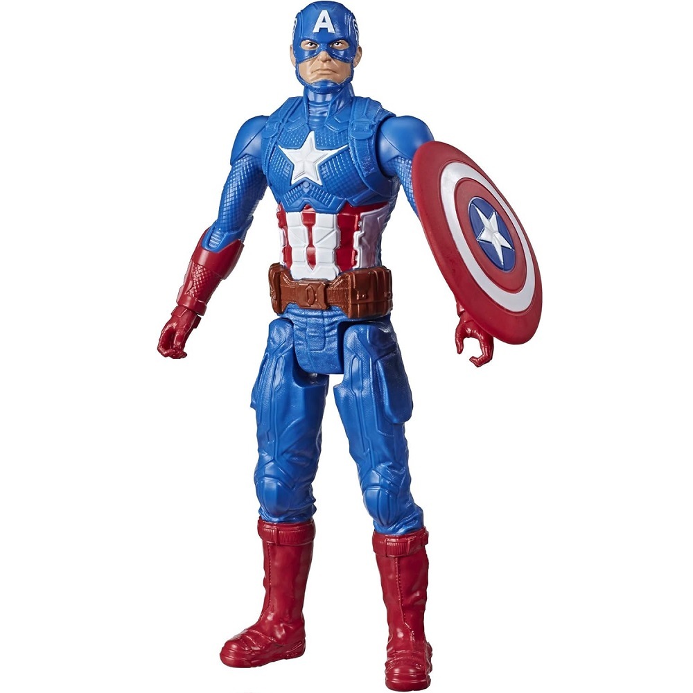Boneco Articulado Capitão América Titan Hero 30cm - Hasbro em Oferta na Shopee