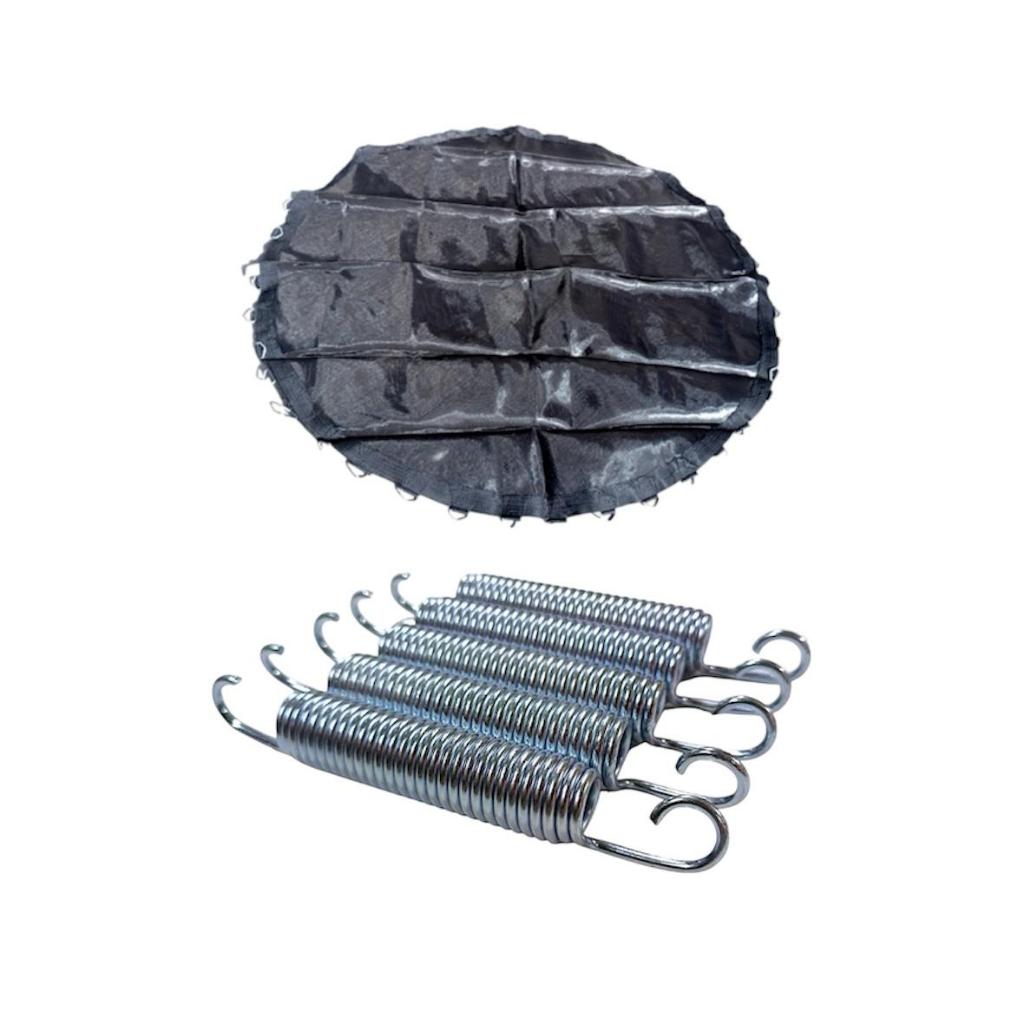 Kits Lona de Salto 2,44m + 42 ou 48 Molas de 14cm Para Cama Elástica Pula Pula - Todos os tamanhos