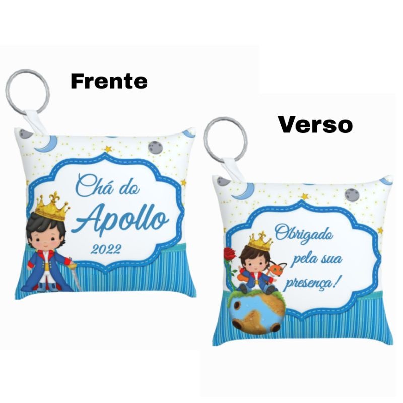Kit Almochaveiros Chaveiro personalizada principe pequeno principe realeza aniversario lembrancinha
