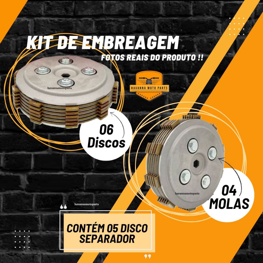 Detalhes do Kit Embreagem + Junta Fz25 250 / Lander 250 / Fazer 250 / Teneré 250