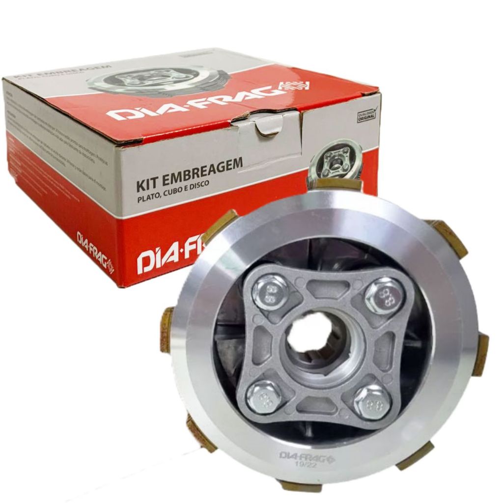 Kit Embreagem Cg 125  Fan / Cg 125 Titan / Nxr 125 Bros Diafrag
