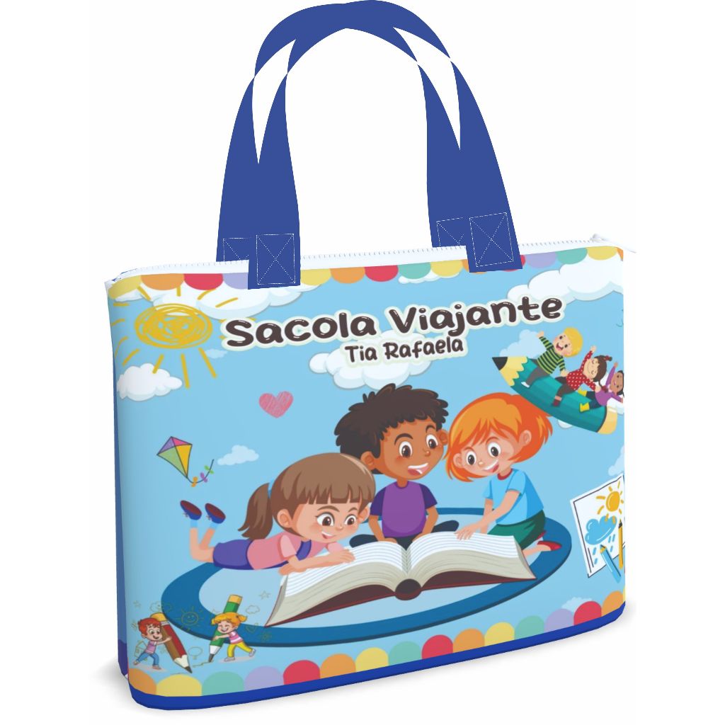 Bolsa Sacola Pasta Ecobag 35x45_Leitura_Viajante md3_14 em Oferta na Shopee