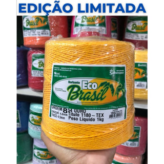 BARBANTE ECO BRASIL COR AMARELO OURO EDIÇÃO LIMITADA - ESCOLHA A NUMERAÇÃO em Oferta na Shopee