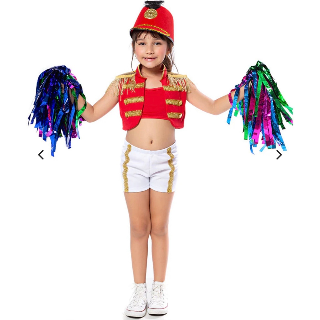Fantasia Look Carnaval escola Paquita De menina Infantil Xou da Xuxa