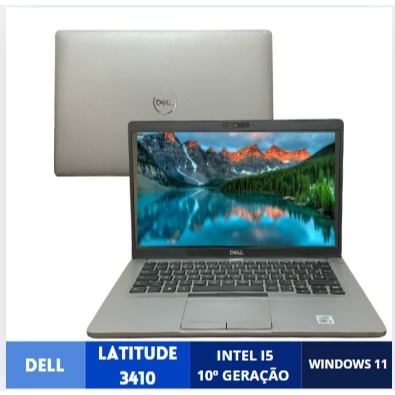 Notebook Dell Latitude 5410 Intel Core I5 10º Geração Memória RAM 8GB DDR4 Armazenamento 256NVME