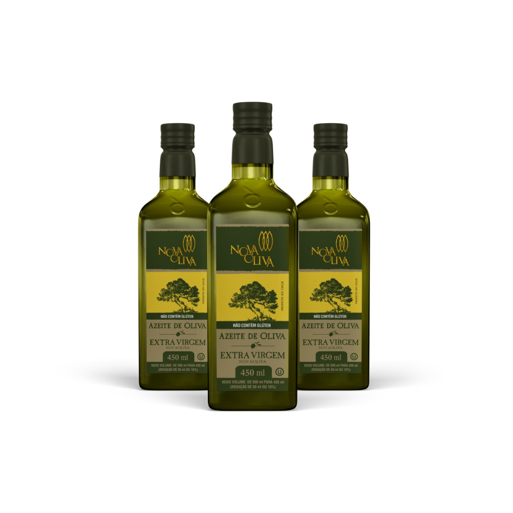 Kit 3 Azeite Extra Virgem Nova Oliva 450Ml - Food & Beverages
