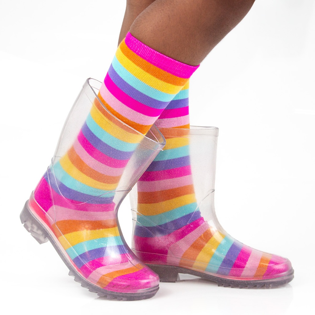 Galocha Feminina Infantil Lançamento Menina Criança Glitter Com Meia Bota Camin Original Promoção em Oferta na Shopee