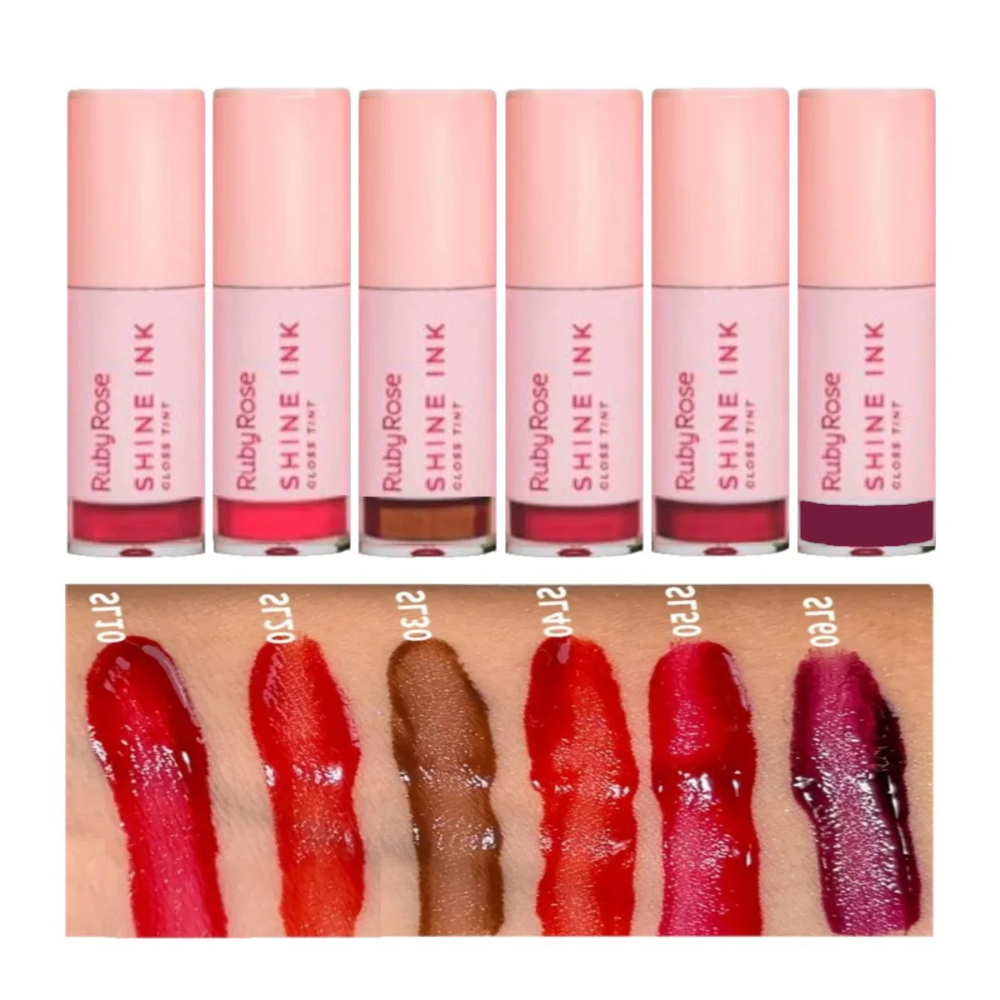 Gloss Tint Shine Ink labial Lip Gloss Linha Rosa Ruby Rose