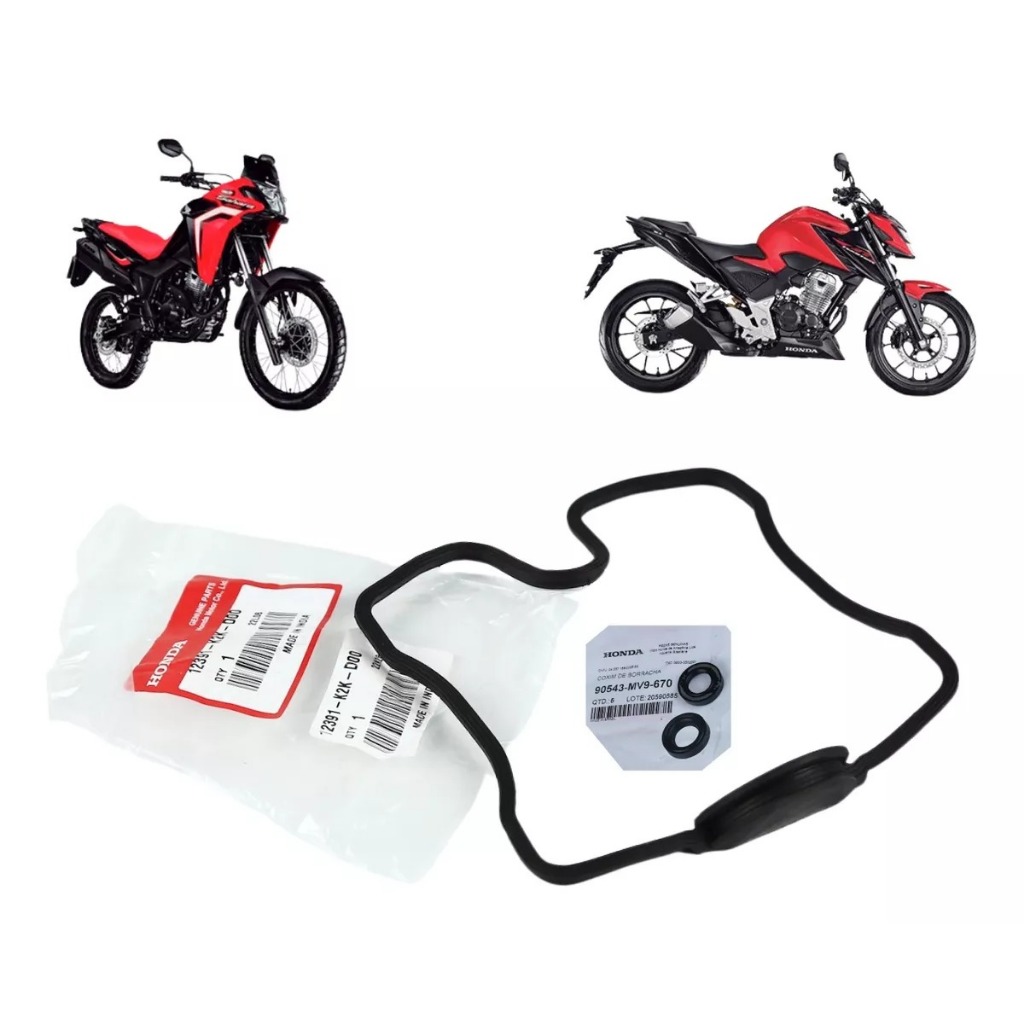 Guarnição Tampa Valvula Com 2 Coxim Cb 300f Twister 2023 A 2025 Xre Sahara 300 2024 a 2025 Original Honda em Oferta na Shopee