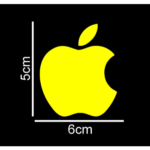 Adesivo Apple Maçã 6x5cm – Para iMac, iPhone, iPad, MacBook | Adesivo Decorativo em Diversas