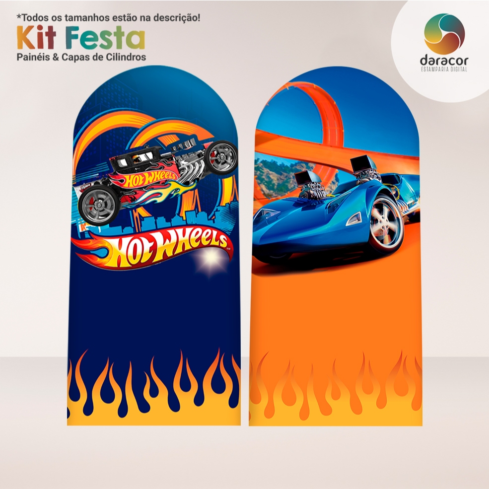 Painel Romano Face Única Hot Wheels C/Elástico em Oferta na Shopee