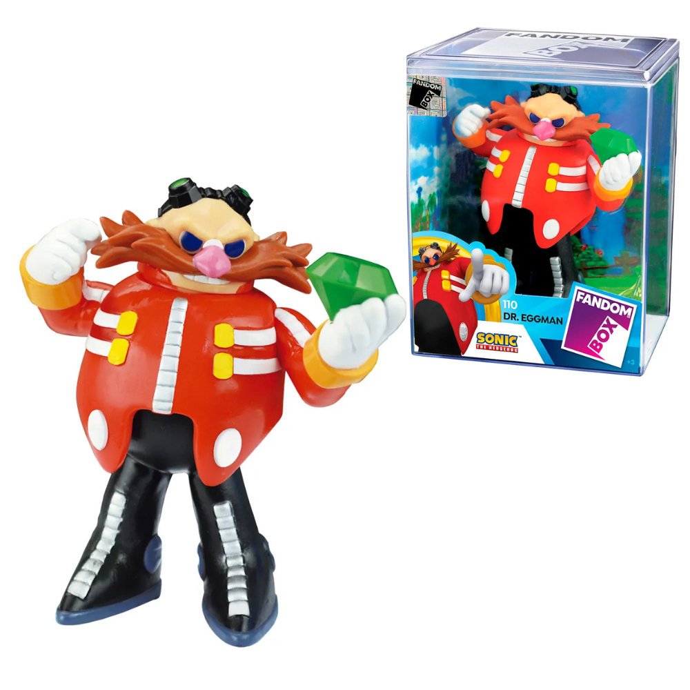 Fandom Box Boneco Dr. Eggman Sonic The Hedgehog Em Vinil 10cm - Líder Brinquedos