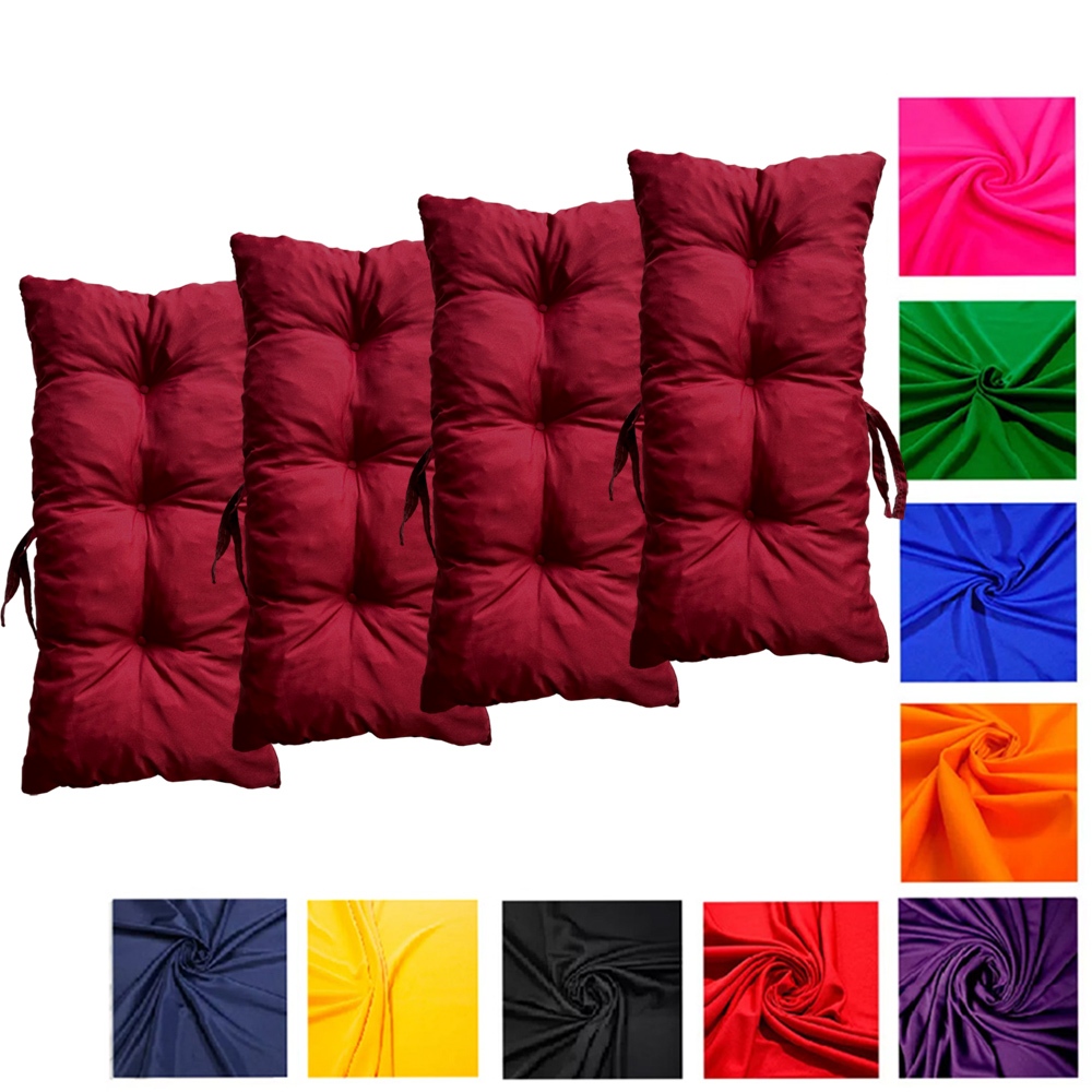 Jogo 4 Almofadas 95x45 Ideal para Cadeira E Poltrona Vime Madeira Bambu