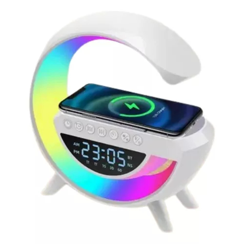 Luminária De Mesa Led Wireless Com Carregador Por Indução