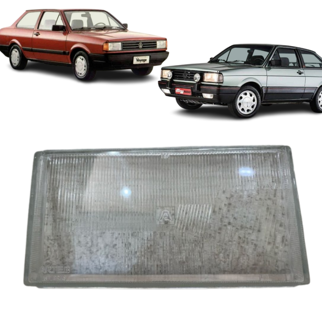 Lente Farol Vidro Voyage Parati 1987 a 1990 Gol GTS/GTI Original Arteb Direito