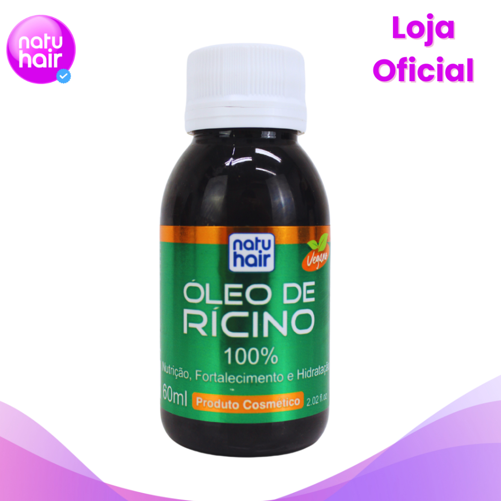 Óleo de Rícino Natuhair 60ml em Oferta na Shopee