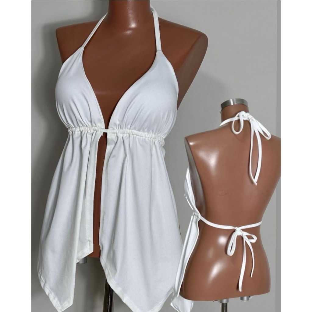 Cropped Cortininha Monaliza Suplex Premium Para Festas ( Monaliza ) em Oferta na Shopee