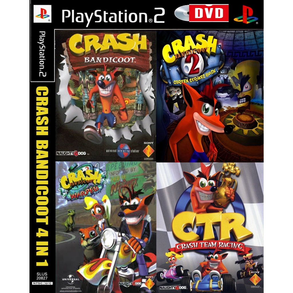 Crash Bandicoot Classicos do PS1 no PS2