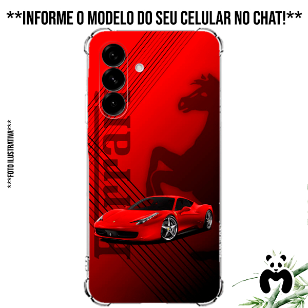 Capa Case Personalizada Celular Inspirada em Carros Veiculos de Luxo Ferrari Automoveis Importados