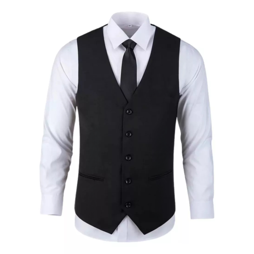Kit Colete Social Masculino Alfaiataria + Gravata Oxford Slim Promoção