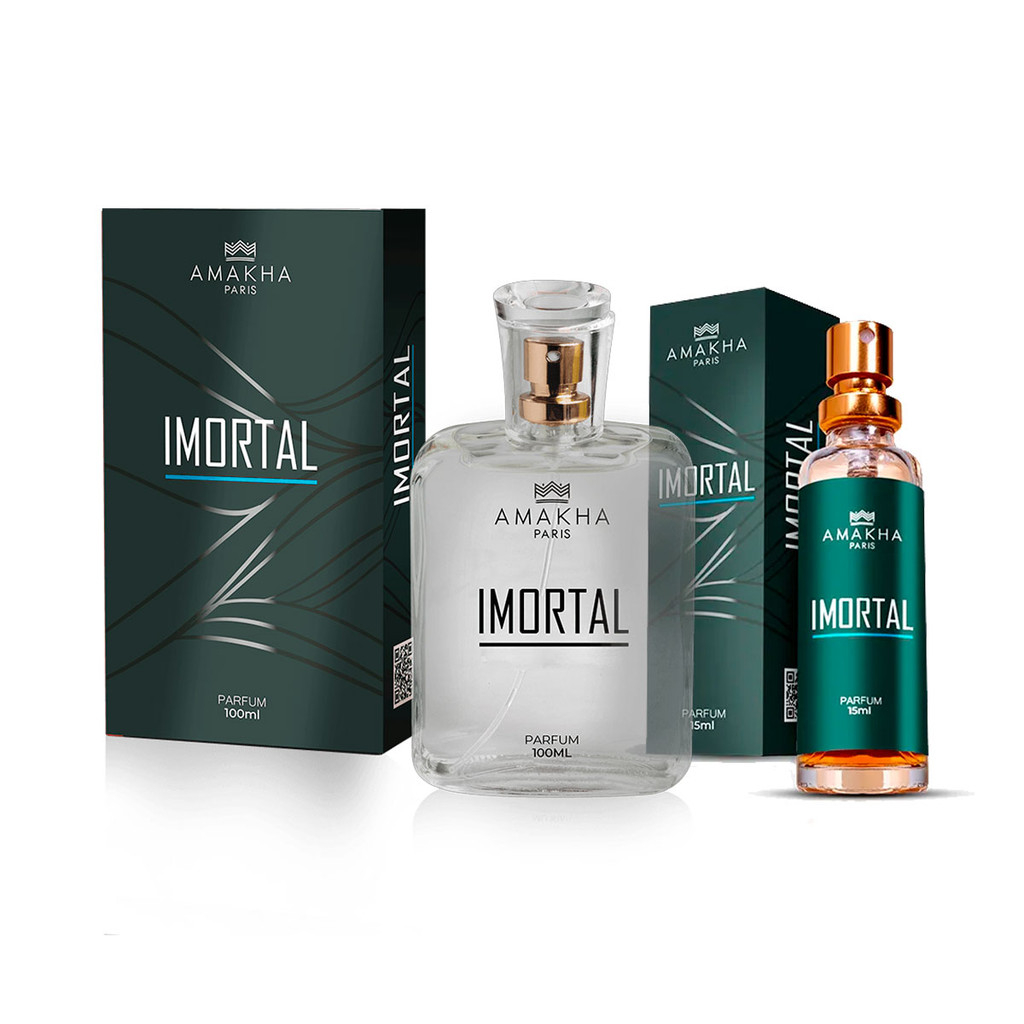 Kit Perfumado Imortal: Perfume 15ml + 100ml | Amakha Paris em Oferta na Shopee