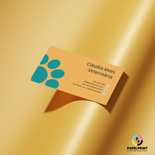 Cartões de Visita Frente e Verso Fosco ou Brilho em Oferta na Shopee