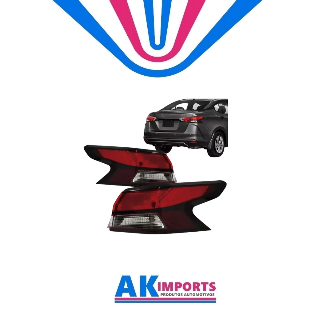 Par Lanterna Traseira Nissan Versa Led Marca:Tyc Ano:2020/2023 Cod 11-9132-A5-2B