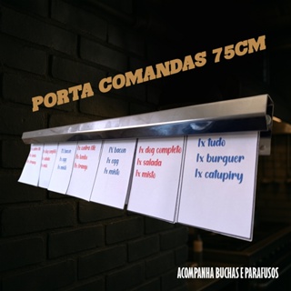 Porta Comanda de 75cm e 150cm em Aço Inox Envio Imediato em Oferta na Shopee
