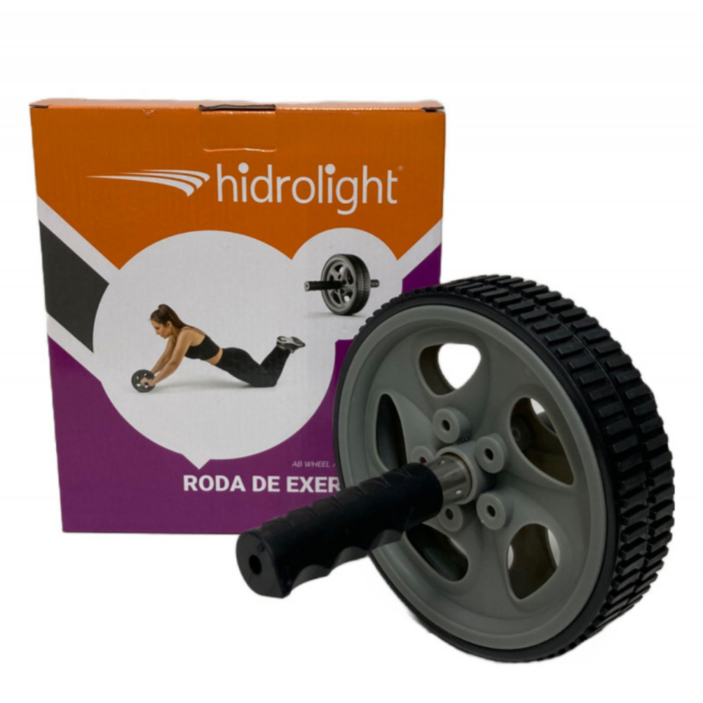 Roda Ab Wheel de Exercício Hidrolight Fitness Premium Fortaleça Seu Abdômen Rápido Fitness Musculação- Original