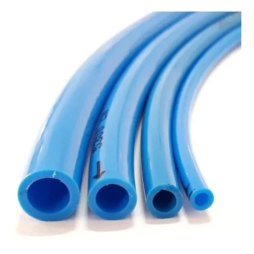 Mangueira Pneumática Flexível 8mm Tubo PU 150psi/10bar Alta Resistência Durável Flexível Cor Preta