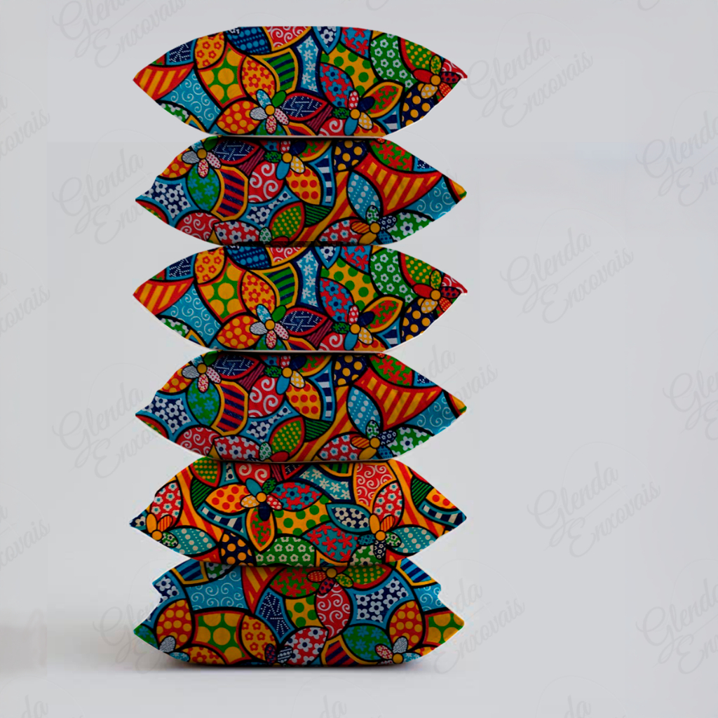 Transforme sua Sala com 6 Capas de Almofada-Estilo Liso e Estampado-AL em Oferta na Shopee