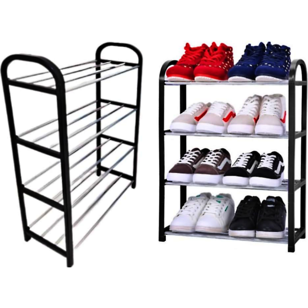 Sapateira Organizador Porta Sapatos 8 Pares 4 Andares Para Quarto Hall de Entrada Multiuso Tênis em Oferta na Shopee