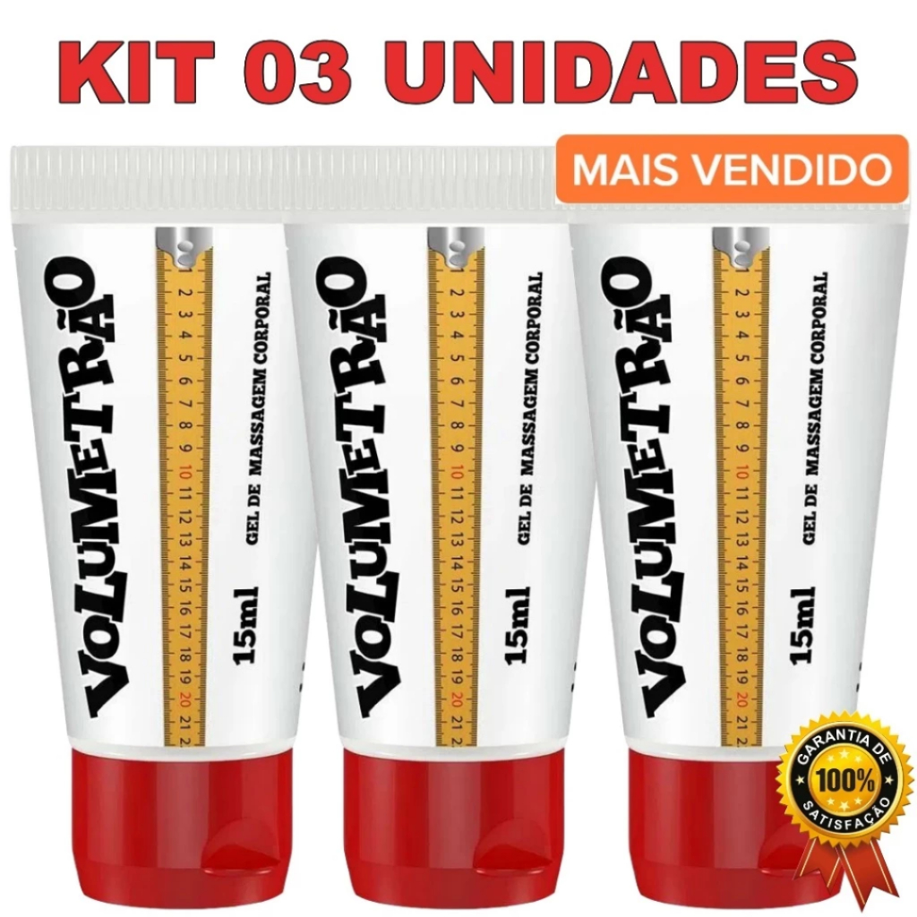 KIT 3 Volumetrão Gel Vasodilatador Sensação Retardante e Aumento do Membro 15ml Secret Love em Oferta na Shopee
