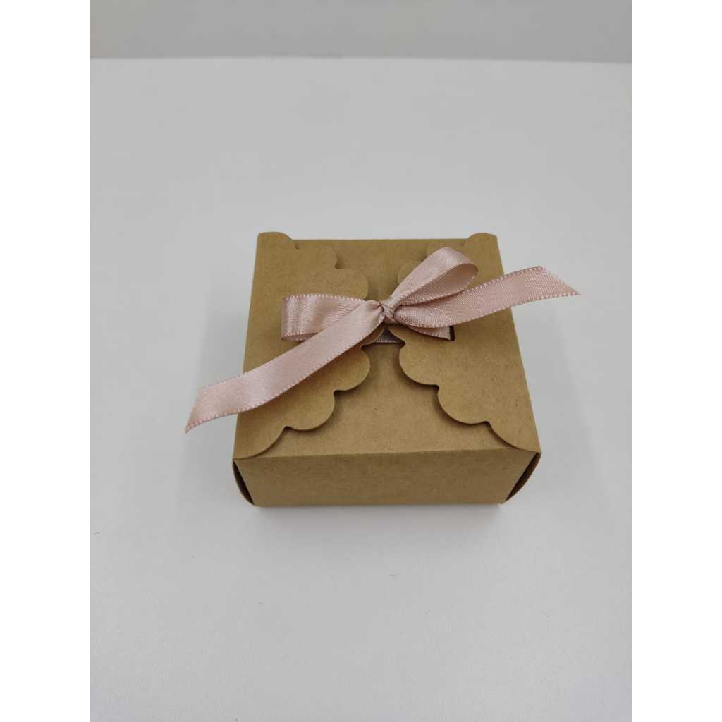 25 Caixinha Kraft para doces, sabonetes, presentes 8x8x4