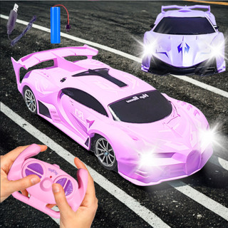 Carrinho Controle Remoto A Bateria Recarregável Para Menina Esportivo Rápido Lamborguini Ferrari Led