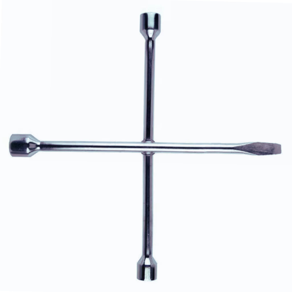 Chave De Roda Tipo Cruz 17x19x21mm Com 3 Bocas e Espátula Mitsubishi L200