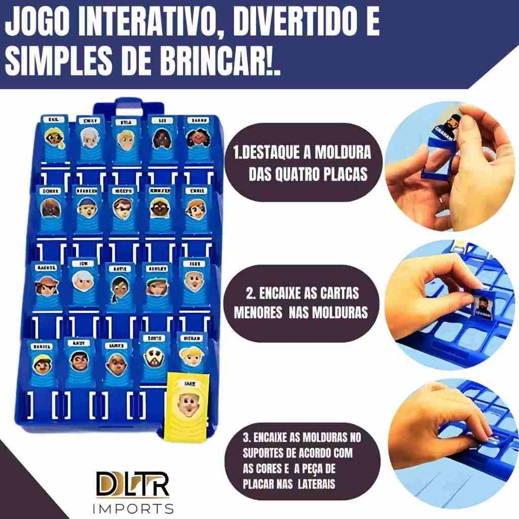 QUEM SOU EU O Jogo que Vai Animar Sua Festa Quem Sou Eu Educativo Diversão Em Família Tabuleiros