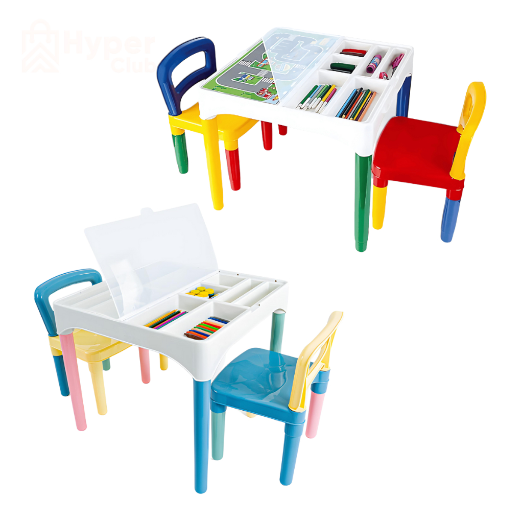 Mesa Infantil Didática Com 2 Cadeiras Mesinha de Atividades