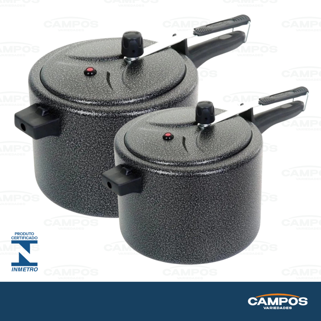 KIT 2 PANELAS DE PRESSÃO ASJ PRETA CRAKEADA VÁRIOS KITS + ENVIO RÁPIDO