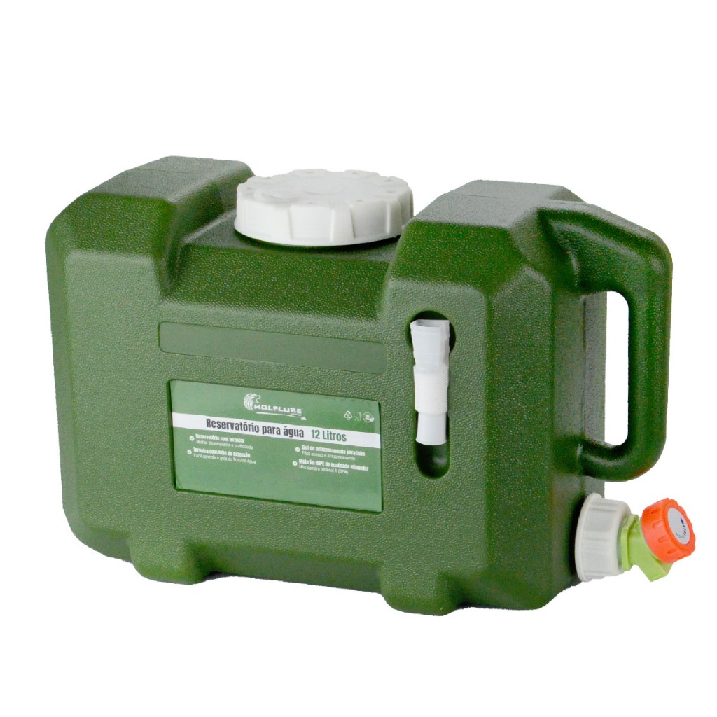 Galão de Água 12L Portátil Resistente Camping Viagem Reservatório (3099W) - Lupus em Oferta na Shopee