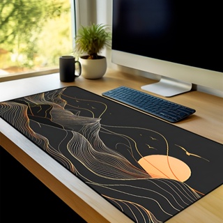 Mouse Pad Gamer Chinese  Antiderrapante Grande 70x35 80x35 90x40 90x50 cm borda costurada em Oferta na Shopee