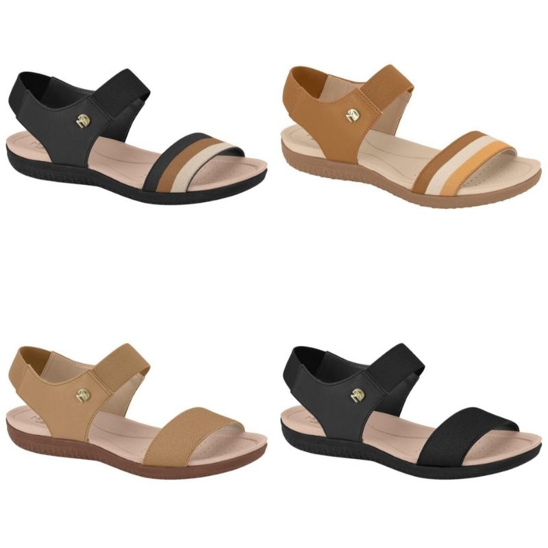 Sandália Feminina Modare Ortopédica Conforto Rasteira 7125241 em Oferta na Shopee