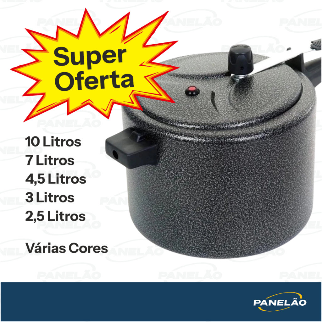 Panela de Pressão 4,5 Litros 3 Litros 7 Litros 2,5 Litros ASJ Varias Cores em Oferta na Shopee