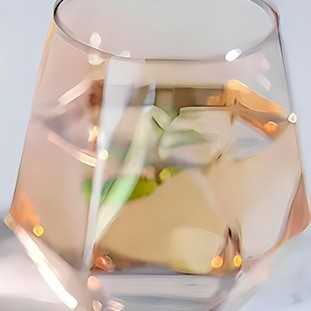 Jogo 06 Copos Diamond Furtacor De Vidro 320ML Luxo Elegante Moderno e Sofisticado Possui Variaçoes