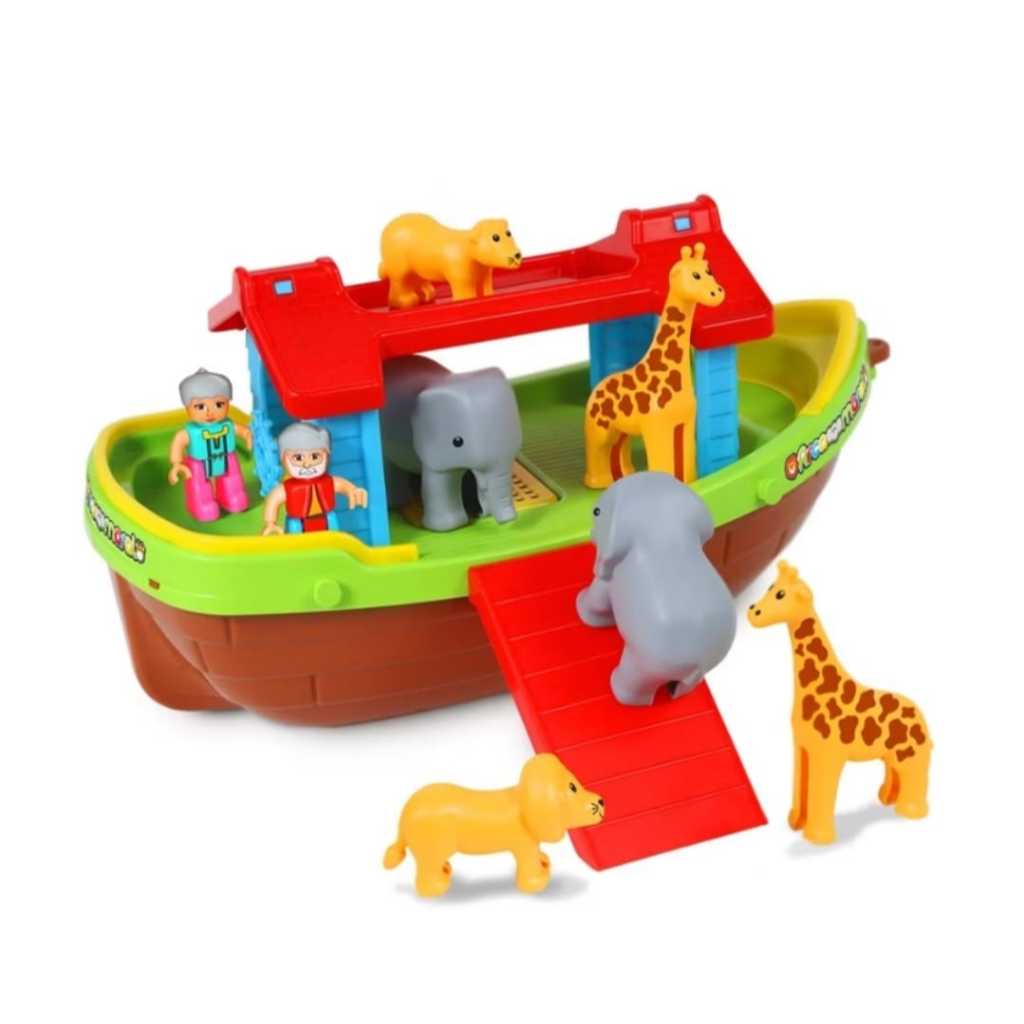 Brinquedo Didáctico Arca De Noé Maral Com 6 Animais 2 Bonecos 22 Peças em Oferta na Shopee