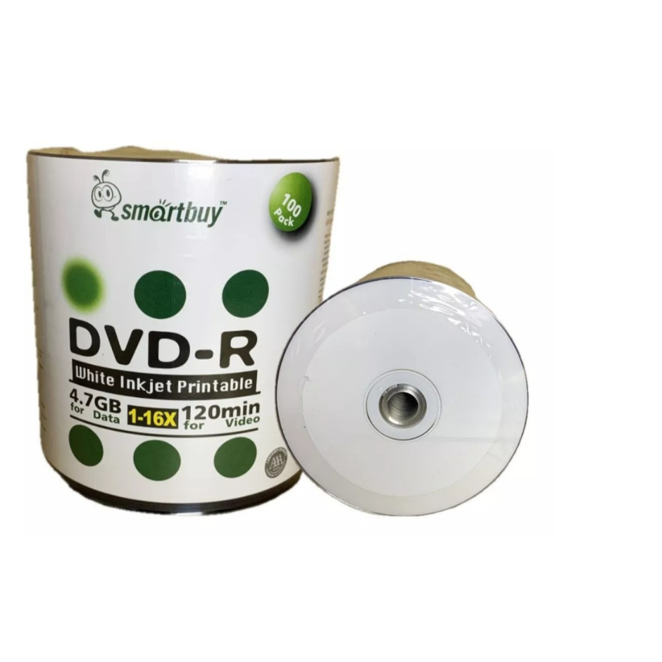 Dvd-r Printable Smartbuy 4.7gb 120 Minuto16x Original 10 Unidades Com Envelopes