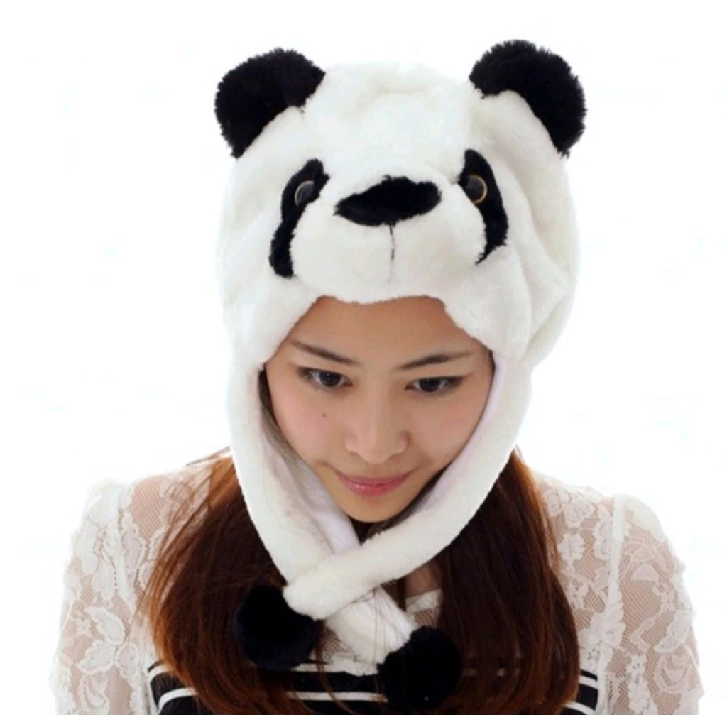 Touca Gorro Urso Panda Bichinho Pelúcia Cosplay  Super Oferta !!! PROMOÇÃO